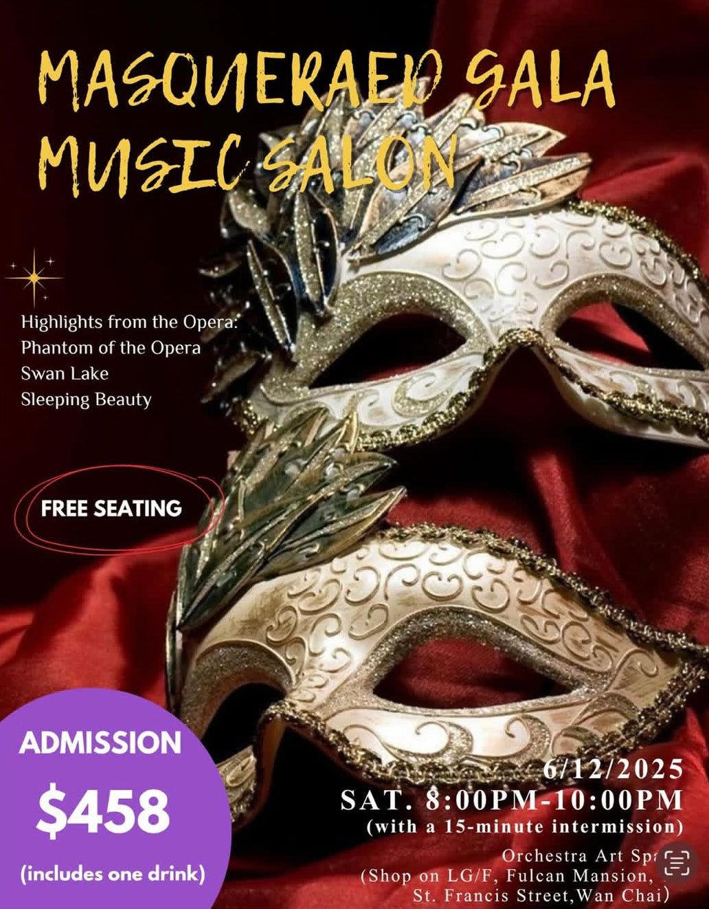 Masquerade Gala Music Salon